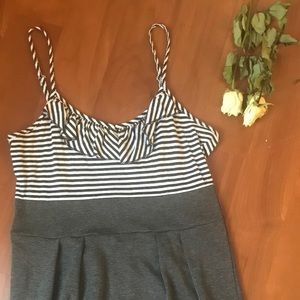 Gray and gorgeous striped dress